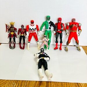 Power Rangers Assorted Figures Lot(8) Some Vintage Read